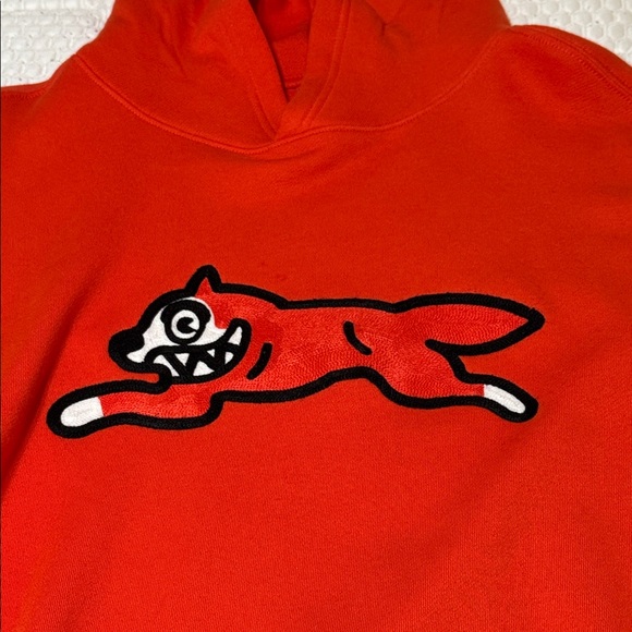 Icecream Bright Orange Hoodie with Cartoon Dog NO TAGS BUT NEW, smoke free!! - Picture 1 of 8